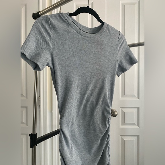 Ribbed Mini Dress with side ruching - Picture 6 of 6